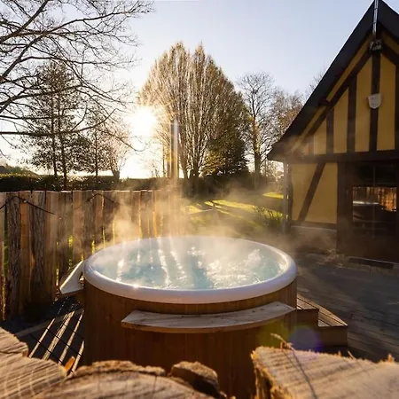 Le Puits Jaune - Gite Nature Et Spa Saint-Denis-le-Thiboult Extérieur photo